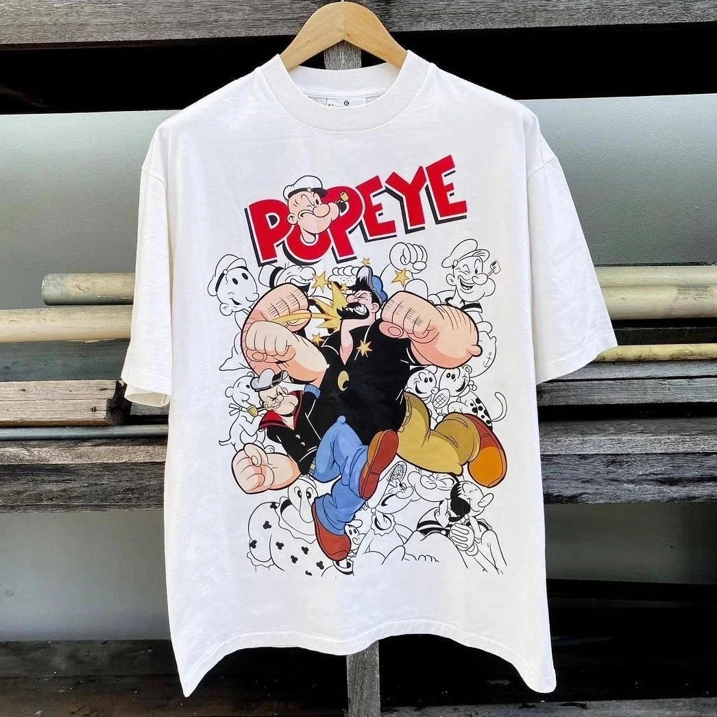 RETRO POPEYE CARTOON GRAPHIC UNISEX T-SHIRT Men T Shirt