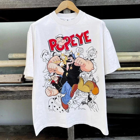 RETRO POPEYE CARTOON GRAPHIC UNISEX T-SHIRT Men T Shirt