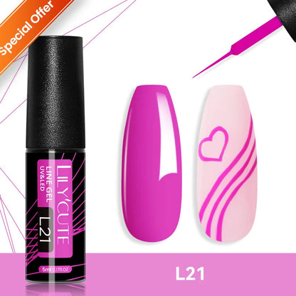 LILYCUTE Nude Crystal Rubber Base Gel Nail Polish Natural Color Semi Permanent UV Gel Soak Off Self Leveling Nail Gel Varnishes