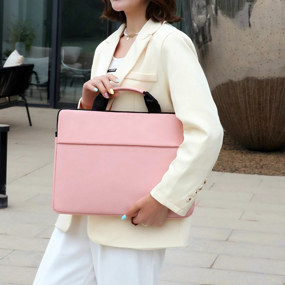 Laptop Bag Women 2025 13.3 14.1 15.6 17 Inch Office Notebook Sleeve Case Travel Computer Handbag Elegant Fashion Luxury