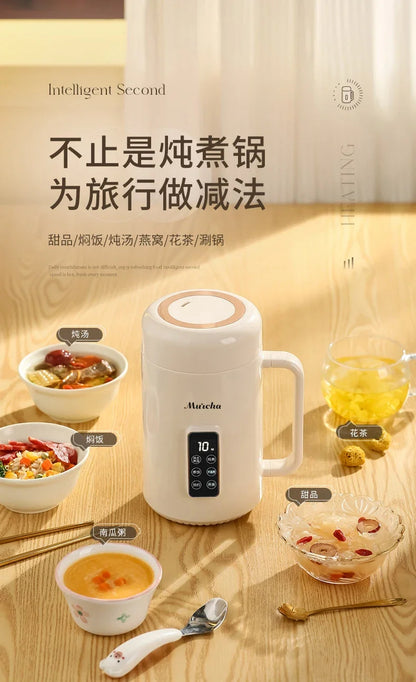 1pcs Automatic Portable Electric Cooking Pot Small Instant Noodle Pot Dormitory Multifunctional Integrated Pot
