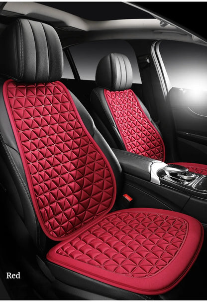 3D Suspended  Car Seat Cushion with Embossed Pattern,Separate Bottom Seat Cushion and Back Cushion Fit for Most Cars