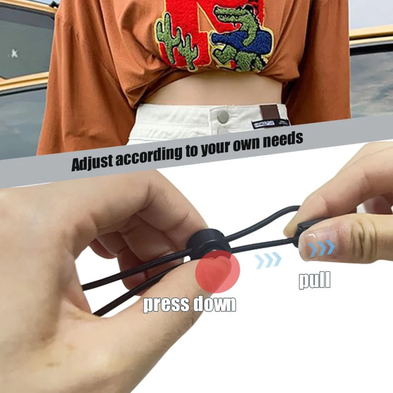 3Pcs Adjustable Elastic Crop Tuck Tool Band Women Fashion Clothing Accessory For Shirt Summer Instant Waist Slimming Non-Slip