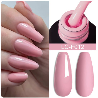LILYCUTE 7ml White Color Gel Nail Polish Semi Permanent UV Gel Polish Gorgeous Full Coverage Soak Off UV LED Nail Gel Varnishes