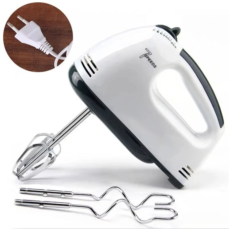 7-Speed Handheld Electric Egg Beater Mini Automatic Mixer for Egg White And Cream with EU/US Plug Household Kitchen Tool
