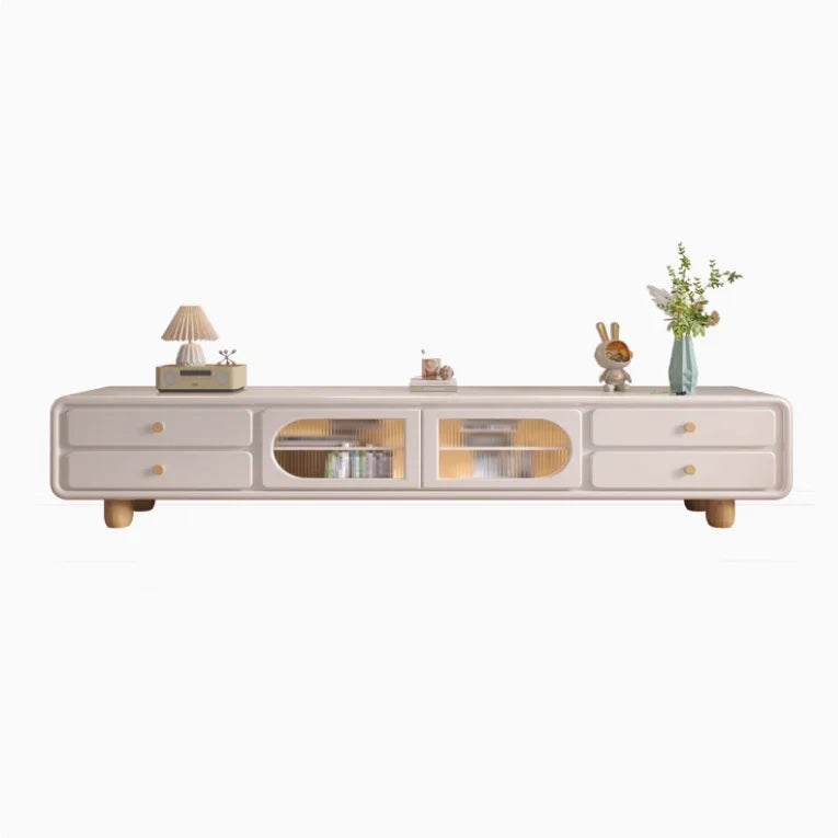 Simple Small Tv Stand Light Color High Gloss Entertainment Tv Stand Floor Movable Mobili Soggiorno Moderni Home Furniture