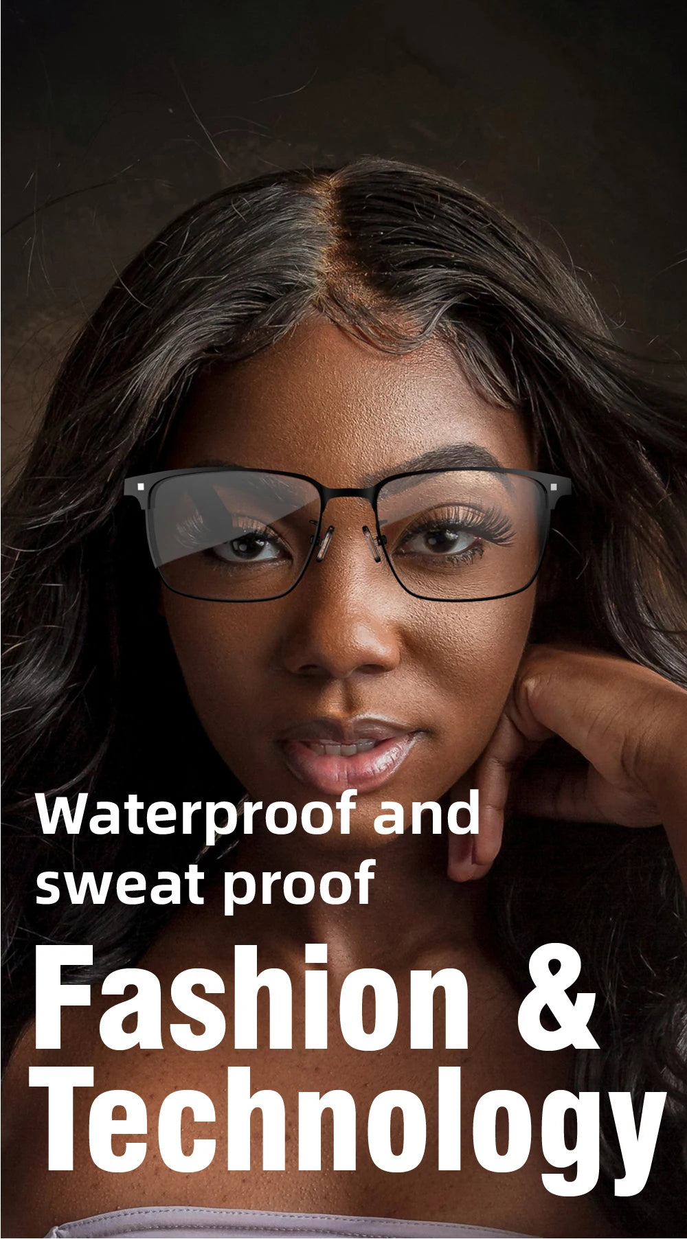 SG-20 Pro 2-in-1 TWS Daily Wear Smart Glasses Bluetooth Audio, Voice Assistant, Lightweight Design 9D