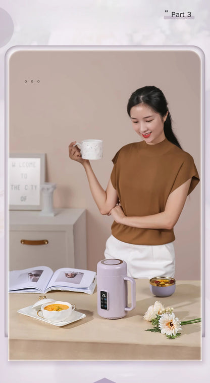220V /110V Fully Automatic Mini Stew Pot Porridge Pot Household Electric Stew Pot Ceramic BB Soup Porridge Cooker EU/US Plug