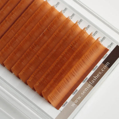 SENSE LASHES Colorful Individual Lashes 0.03/0.05/0.07 Mix 8-15mm Matte Brown Lashes Faux Cils extensiones de pestañas