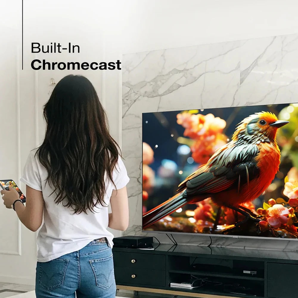 50 55 65 75 85 100 110 120 Inch 4K UHD Smart TV Frameless Android TV with WiFi for Gaming Streaming Home Cinema Television Pro