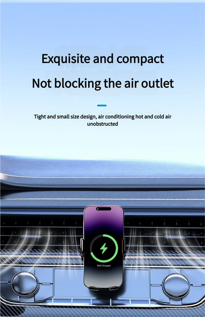 Smart Induction Car Phone Holder 15W Fast Charging Suitable For Dashboard Windshield Air Outlet Universal Automotive Supplies