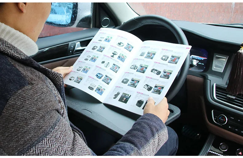 Car steering wheel table board, in car dining table, steering wheel card table, car laptop holder, tablet computer table board