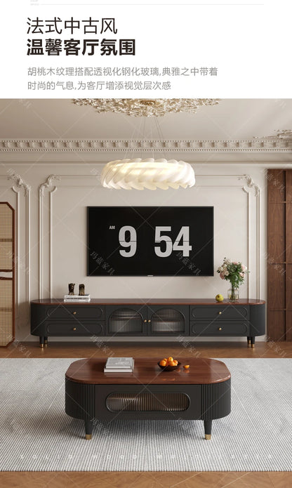 Vertical Vintage Tv Table Wood Heavy Luxury Design Tv Stand Living Room High End Muebles Para El Hogar House Accessories