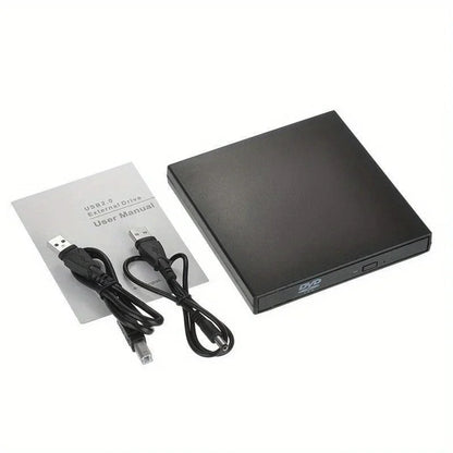 USB 3.0 Type-C External CD DVD Drive, USB 2.0 Slim Protectable External CD-RW Drive DVD-ROM  Player for Laptops Desktop PCs