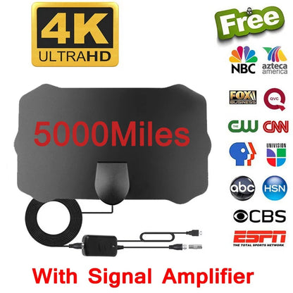 2025 New 4K Indoor Digital TV Antenna 4k HD HDTV Antena DVB-T/T2 DVBT2 Cable TV Antena 500Miles UHF VHF DTV Antennas Tv Aerial