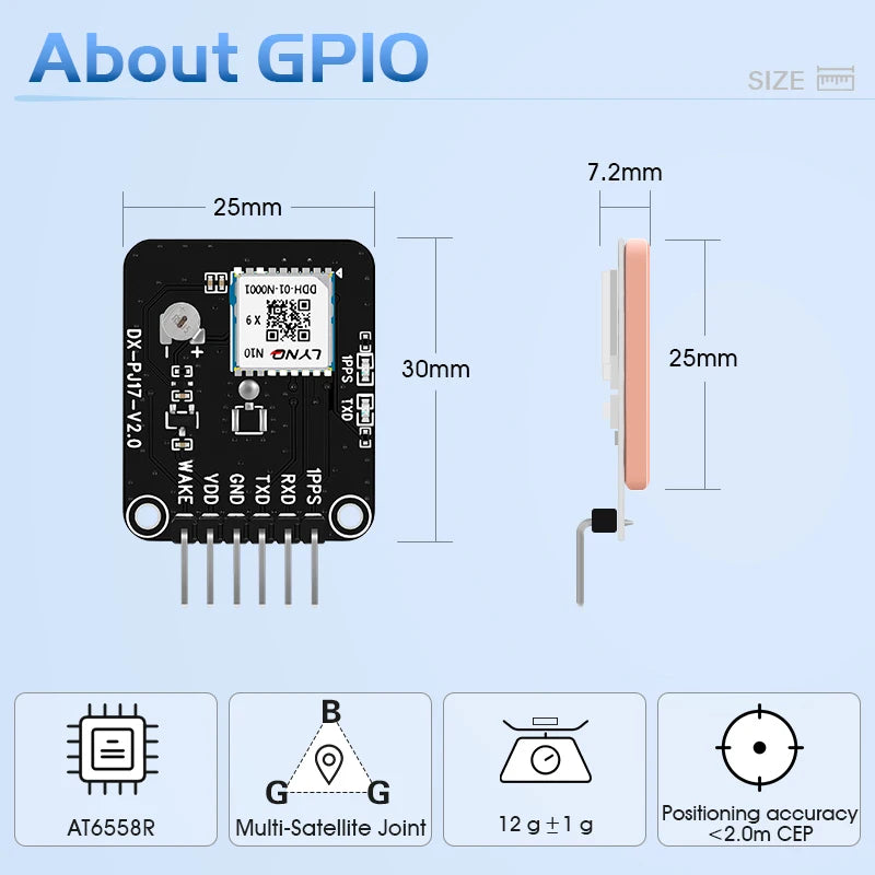 DX-GP10 High Performance precise positioning GPS Module Development kit Equipmen Tracking system Receiver Module