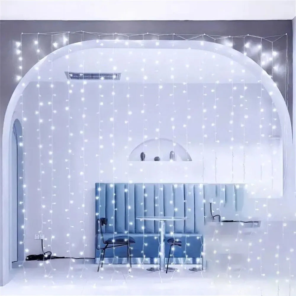 Bedroom Decoration Ramadan Home Decoration Battery Power LED Curtain Light Fairy String 2026 Mother's Day Eid Mubarak