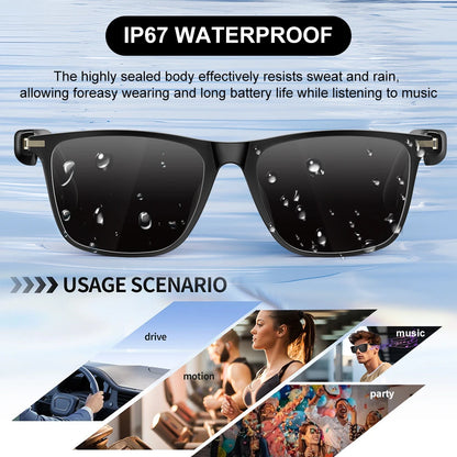 PEJE Smart photochromic glasses, Smart audio glasses, Smart Glasses Come Equipped with  bluetooth Calling, And Music Playback