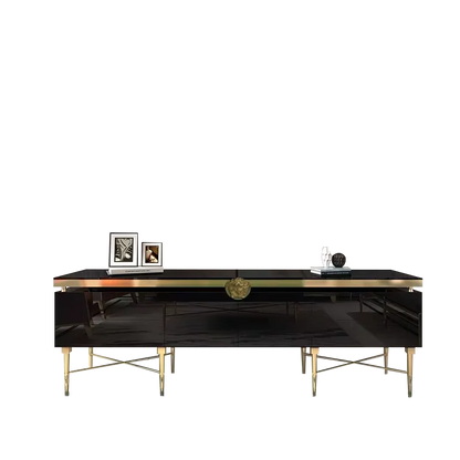 TV Table Small Sitting Room Ground Ark Of Stainless Steel Wooden Furniture Of The Lacquer That Bake