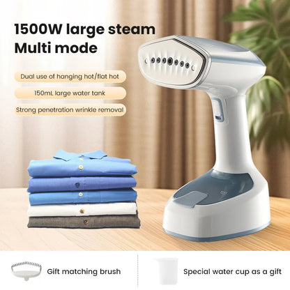 1500W Garment Steamers Fold Hand Holding Ironing Machine Fast-Heat Household Steam Handheld Fabric Steamer for Home Travelling