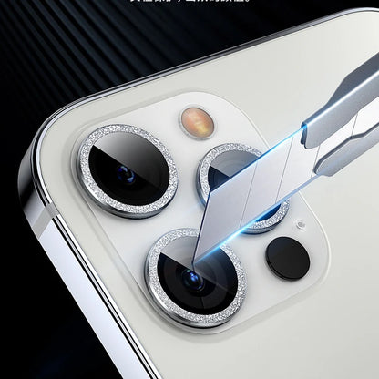 Lens Metal Ring Protector Glass for iPhone 11 12 13 Pro Max Camera Lens Protection On iPhone 15Pro 13Pro 14 Pro Max Camera Film