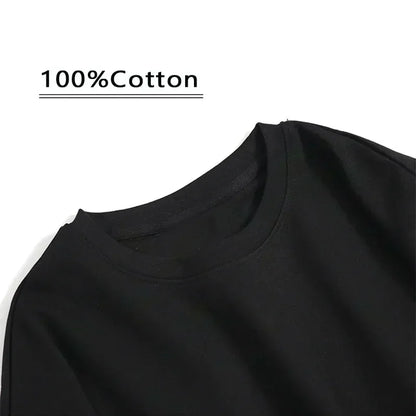 Y2k New American Casual Street Retro High Street Letter Short-sleeved T-shirt Men Summer Pure Cotton Loose Half Sleeve