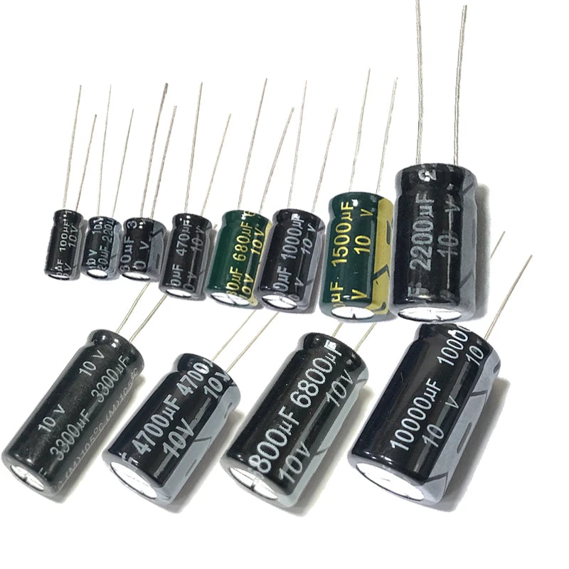 10v1000UF Volume 8x12mm  Aluminum Electrolytic Capacitors 10V 1000UF 10v1000MF 1000MF10v 1000MFD 10WV 10VDC 1500uf 2200uf 3300uf