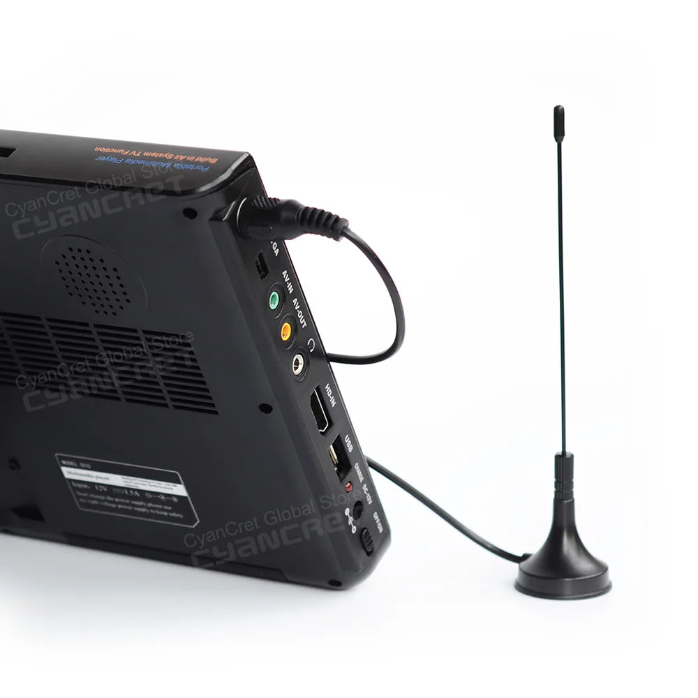 LEADSTAR D10 10inch HD Portable TV DVB-T2 ATSC ISDB-T tdt DTT Digital and Analog Mini Small Car Television Support MP4 H.265 AC3
