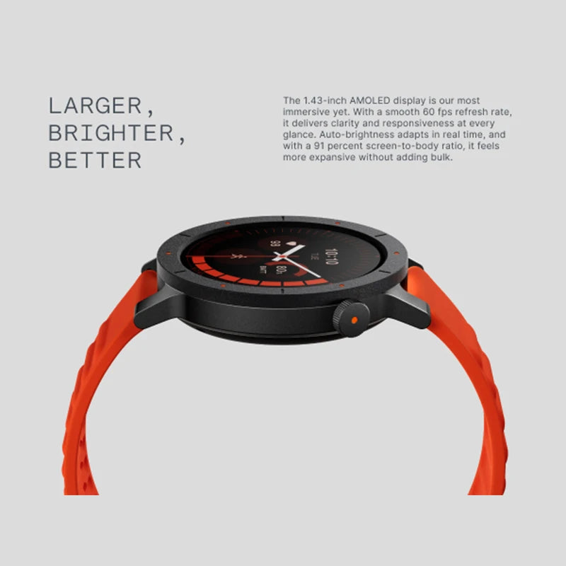 CMF BY NOTHING Watch 3 Pro Smart Watch 1.43"AMOLED Dual-Band GPS & 130+ Sport Modes Bluetooth Call AI Energy Sleep Monitor IP68