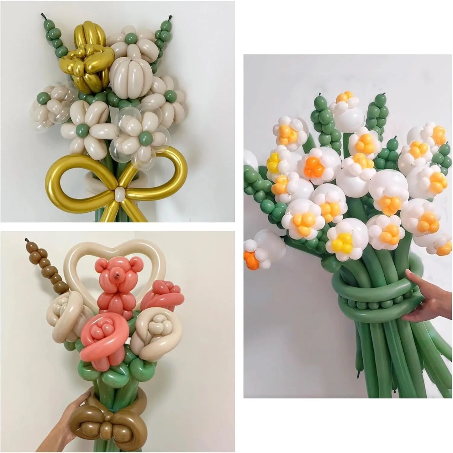 100pcs Thickening Long Balloons for Tying Arch Twisting Latex Modeling Skinny Birthday Balloon for Kids Party Wedding Decoartion
