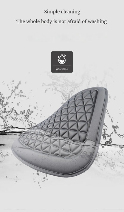 3D Suspended  Car Seat Cushion with Embossed Pattern,Separate Bottom Seat Cushion and Back Cushion Fit for Most Cars