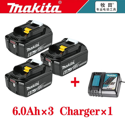100% Original Makita battery, 18V 5.0Ah 6.0Ah 9.0Ah rechargeable battery, replacing Makita BL1830 BL1840 BL1850 BL1860B