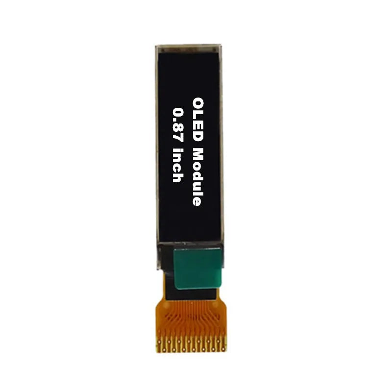 1PCS 0.87 Inch White Color 128X32 128*32 OLED Display Screen IIC I2C 14Pin Port VG2832TSWUG02 QT1316P01B QT1316P07A