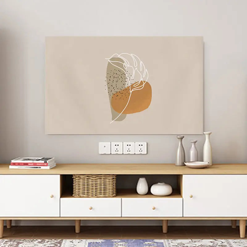 TV Cover Aesthetic three-dimensional sense Household Hanging LCD TV Dust 24-75 Inch Living Room Decoration for Televisions
