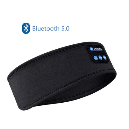 HUAWEISHI Bluetooth 5.0 Earphones Sports Sleeping Headband Elastic Wireless Headphones Music Eye Mask Wireless Headset Headband