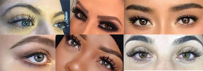 PRAECLARUS 3D Fairy Shape Lashes 12 Rows Eyelashes Premade Volume Fan Natural Soft Light Lashes Triple Tips Eyelashes