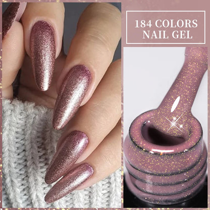 LILYCUTE 7ml White Color Gel Nail Polish Semi Permanent UV Gel Polish Gorgeous Full Coverage Soak Off UV LED Nail Gel Varnishes