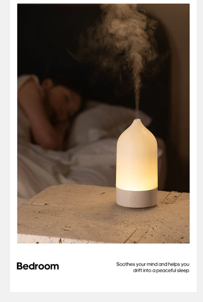 KINSCOTER New Aroma Diffuser 120ml Portable Silent Air Humidifier Colorful Night Light Essential Oil Diffuser for Room Home