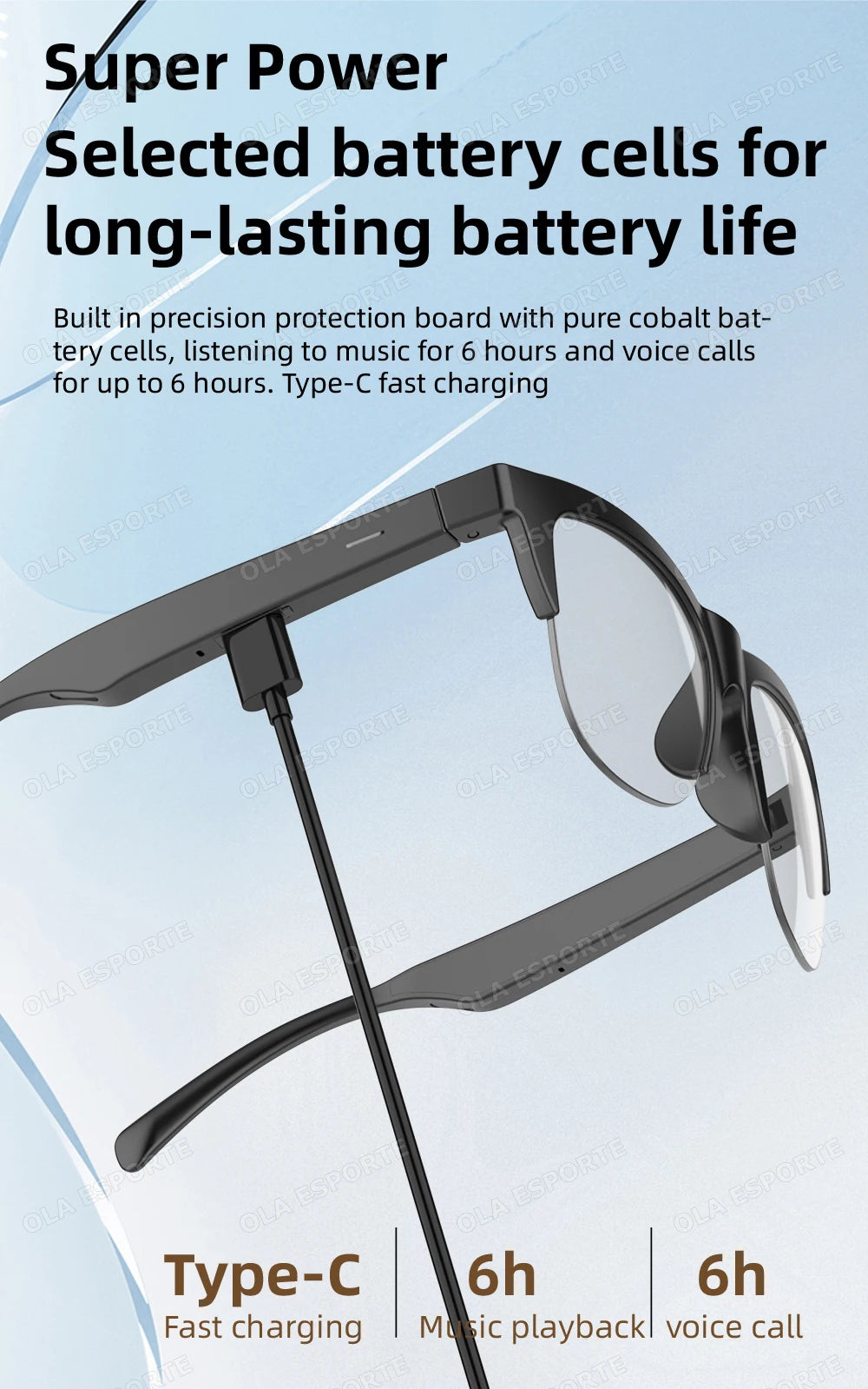 2025 Photosensitive Color Change Smart Glasses Bluetooth Voice Calls Control Music UV Polarized Sunglasses Headphone Glasses Man