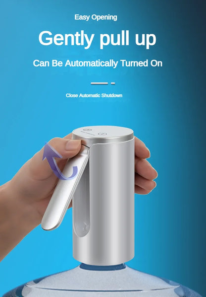 Electric Water Gallon Bottle Pump Automatic Water Dispenser Pump 19 Liters Foldable Desktop Water Bottle Pump USB Rechargeable
