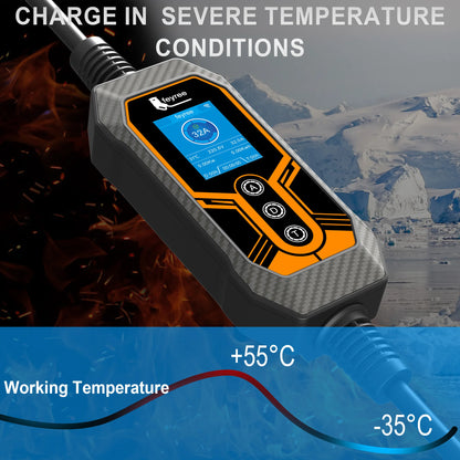 feyree EV Charger Wallbox TS-NACS Socket 32A 7KW 1Phase APP Control EVSE Portable Charging Box for Tesla Cars Models 3/Y/S/X