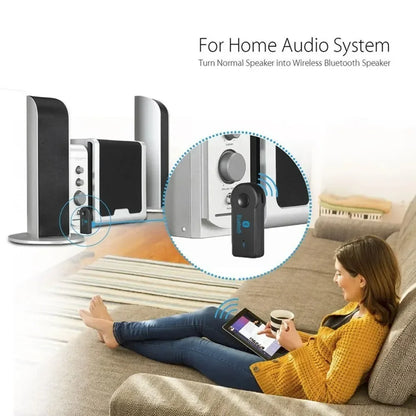 AUX Bluetooth 5.0 Receiver,Wireless Bluetooth5.0 Car 3.5mm Socket Adapter,Audio Converter Mobile Phone Hands-Free Stereo Adapter