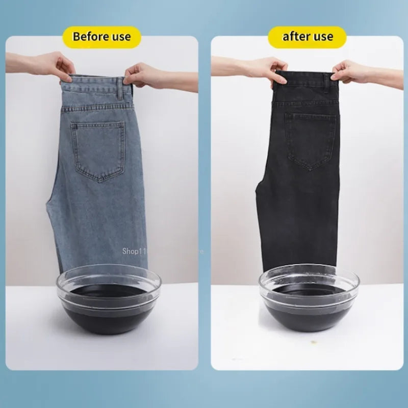 Black Multi-functional Woven Dye Jeans Cotton and Linen Dye Clothes Refurbished Repair Pigment Resistance To Sun Does Not Fade