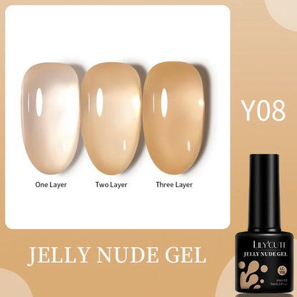 LILYCUTE 7ml White Color Gel Nail Polish Semi Permanent UV Gel Polish Gorgeous Full Coverage Soak Off UV LED Nail Gel Varnishes