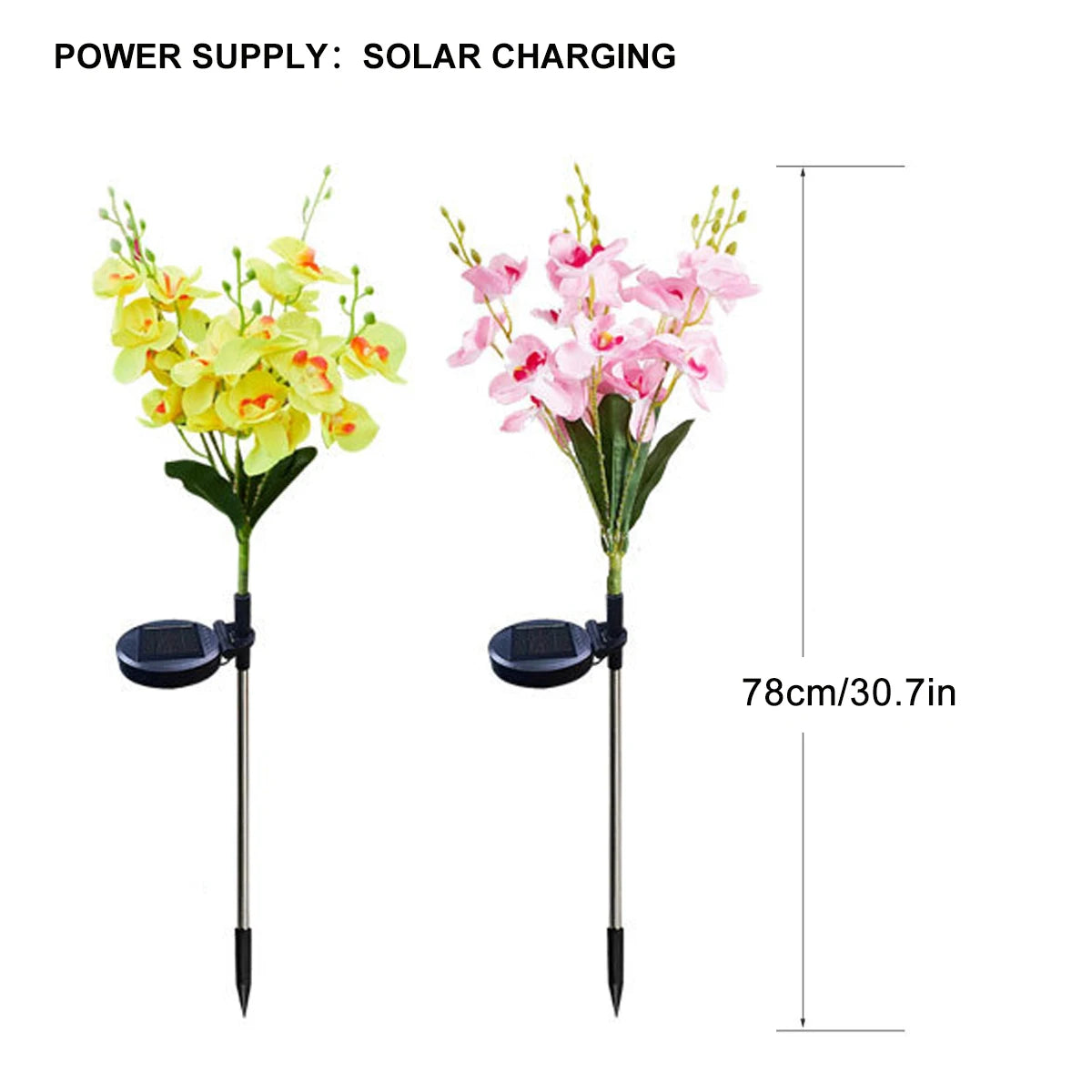 1pc solar butterfly flower lamp, solar garden lamp suitable for outdoor, courtyard, path decoration lighting, Mother's Day gift