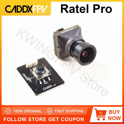 CADDX Ratel Pro FPV Camera Blacklight Analog Camera 1500tvl 16:9/4:3 NTSC/PAL FOV125° Night Camera For RC Freestyle Racing Drone