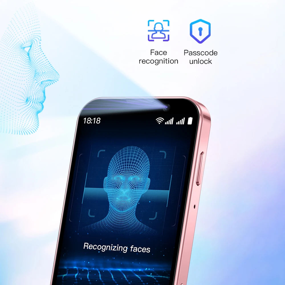 SOYES XS18 Pro 3.0" Mini Smartphone 2GB RAM 16GB ROM Facial Recognition Android9.0 Dual SIM Standby 1000mAh 3G Network Phone