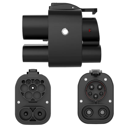 Unirise CCS2 To CCS1 EV Adapter 250kW 250A 1000v DC+AC Charger Connector CCS Combo 2 to CCS1 Fast Electric Car Charging Adapter