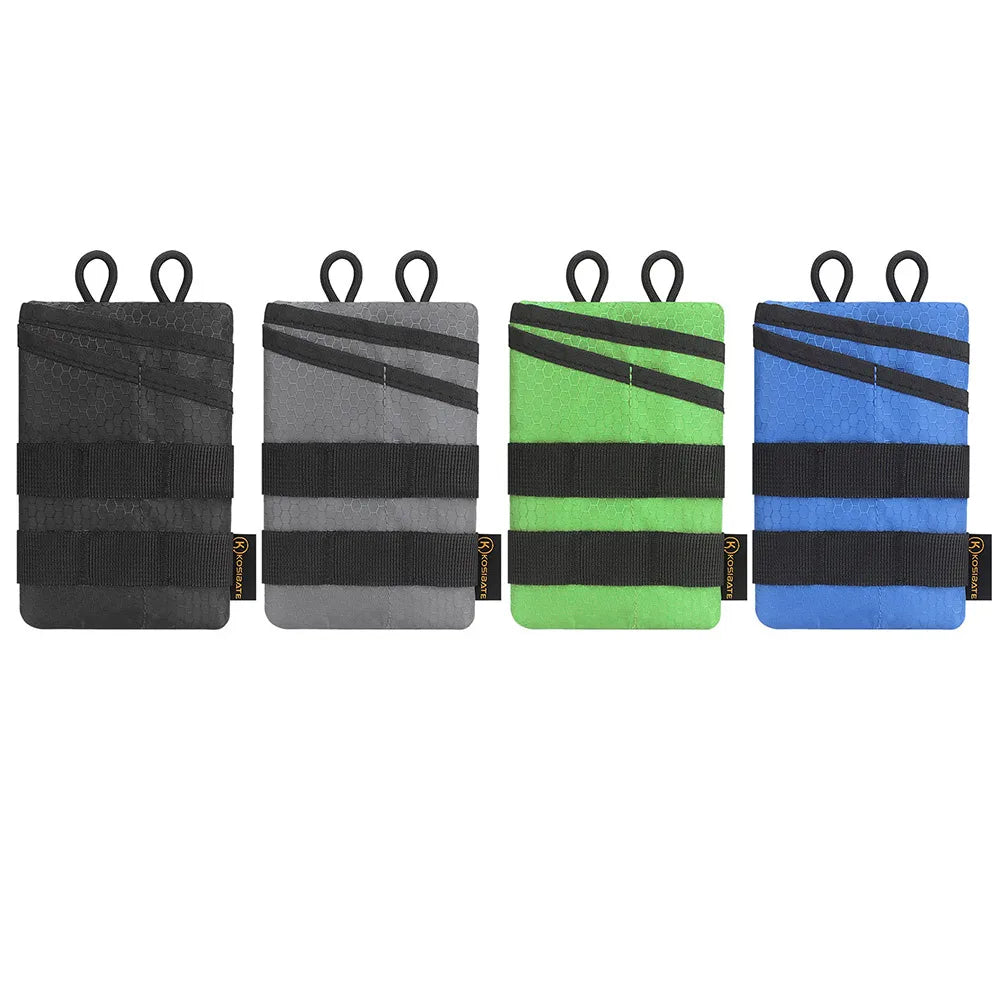 Foldable Small Tool Storage EDC Pouch Lightweight Wear Resistant Organizer for Camping Hiking Sports Portable Credit Card Wallet