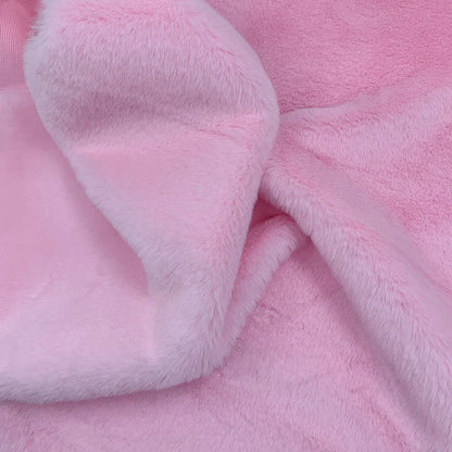1Pcs 50/80/160cm Faux Rabbit Fur Fabric 100% Polyester 10mm Pile Super Soft Plush Fabric For Handmade Stuffed Toys Sewing Fabric